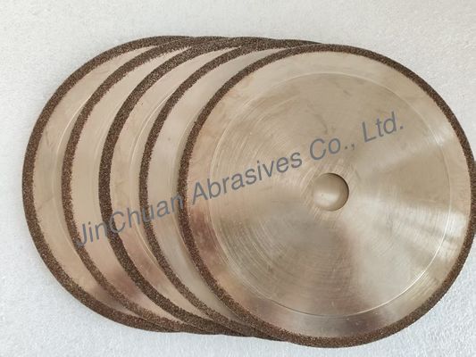 品質  1A1 600*2.5*20*5mm  B100/120  Edge Design R0.5 Fillet + 7° Chamfer  Electroplated CBN Cutting Disc 工場