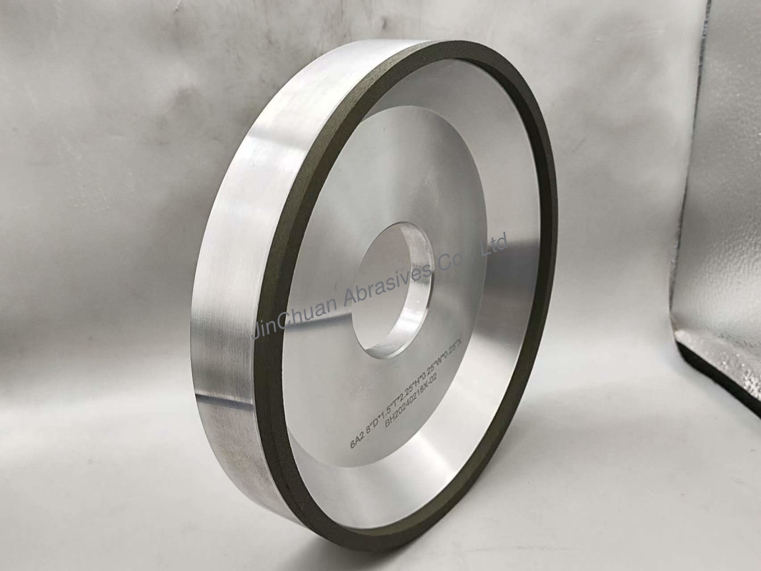 6A2 Aluminium Body  Resin Bond Grinding Wheel With 57mm Hole CBN 80