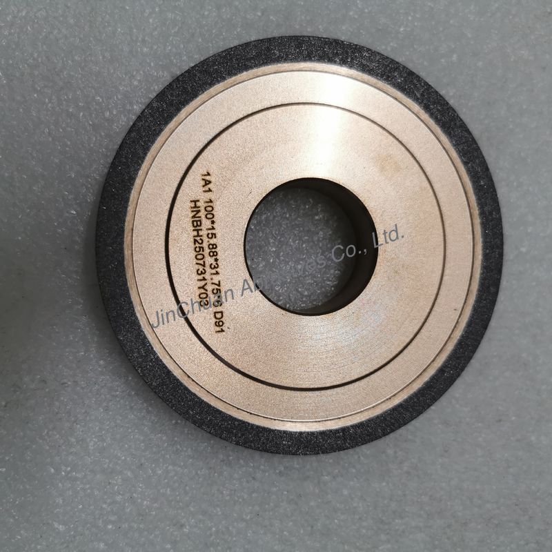 Resin And Metal Hybrid Bond Hybrid 1A1 100*15.88*31.75*6mm D91 Diamond Grinding Wheel  Higher Efficiency Longer Life