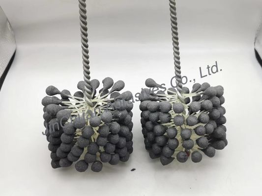 きれいになり、終わる穴のための100*80*200mmシリンダー球の適用範囲が広い砥石で研ぐブラシ