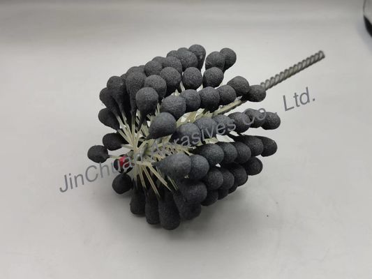 きれいになり、終わる穴のための100*80*200mmシリンダー球の適用範囲が広い砥石で研ぐブラシ