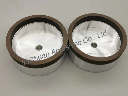 6A2樹脂のダイヤモンドの粉砕車輪の端の磨く担保付きのコップの形D181