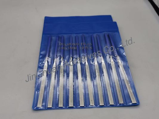 スクウェア 電子塗装 ダイヤモンドファイル 3*140*5*70 磨き D200/230