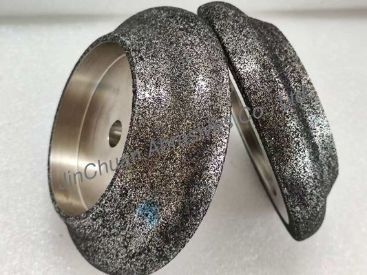 電波付CBN磨き車 帯状の刀片 鉄体直径127mm