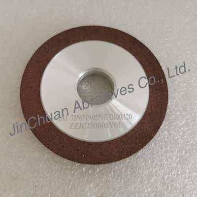 1A1 75*6*32*19.05*10mm D100/120 レジンボンドダイヤモンド研削砥石