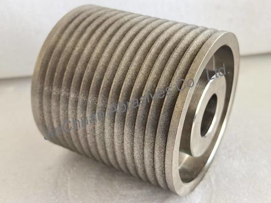 研削および研磨用の特殊サイズおよび形状の琥珀色電着ボンドCBNホイール