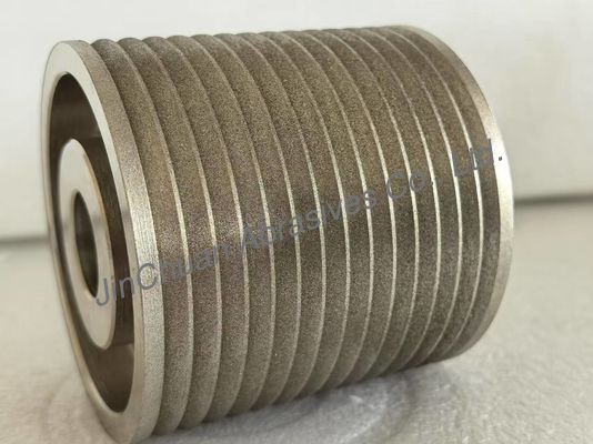 研削および研磨用の特殊サイズおよび形状の琥珀色電着ボンドCBNホイール