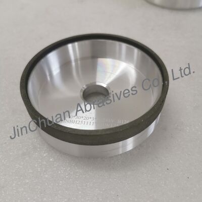 6A9 樹脂結合 CBN 磨き車 100*30T*20*3*10mm 湿磨き B126