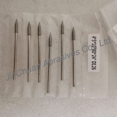 オーダーメイド 4*3*10*80mm 17°-120° D126 電気塗装 カービッドセメントのための磨きビット