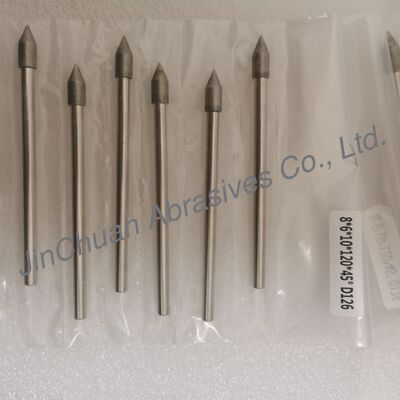 カスタムメイド 8*6*10*120mm 30°-120° D126 電着研削ビット 超硬合金用