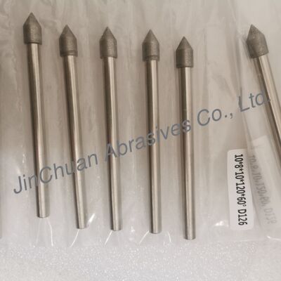 オーダーメイド 10*8*10*120mm 30°-120° D126 電子塗装されたシメント化炭化物のための磨きビット