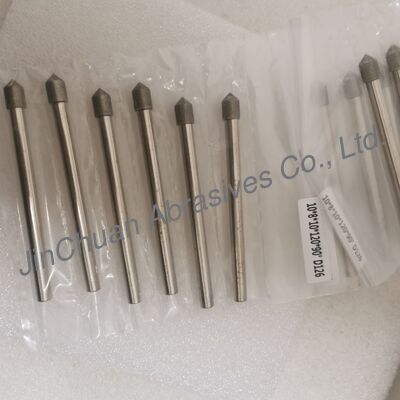 オーダーメイド 10*8*10*120mm 30°-120° D126 電子塗装されたシメント化炭化物のための磨きビット