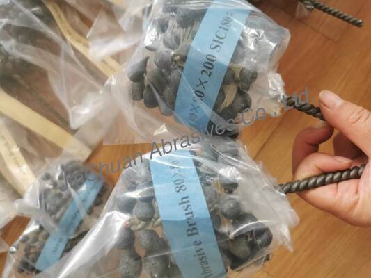 SIC ブラシ研磨ブラシ、研磨くず用炭化ケイ素研磨ブラシ