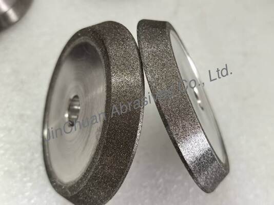 アンバーカラーCBN電着砥石付き電着研削・面取りホイール