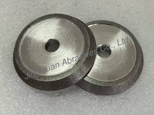 アンバーカラーCBN電着砥石付き電着研削・面取りホイール