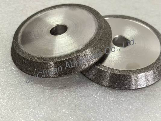 アンバーカラーCBN電着砥石付き電着研削・面取りホイール