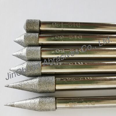 カスタムメッキダイヤモンド研削ヘッド各種サイズ。超硬合金用