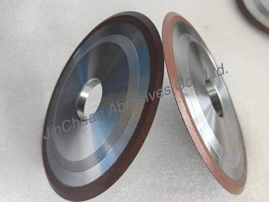 樹脂ダイヤモンド磨き輪 14V1 150*8*32*3*6mm 60度V形 カービッドツールのための長寿命
