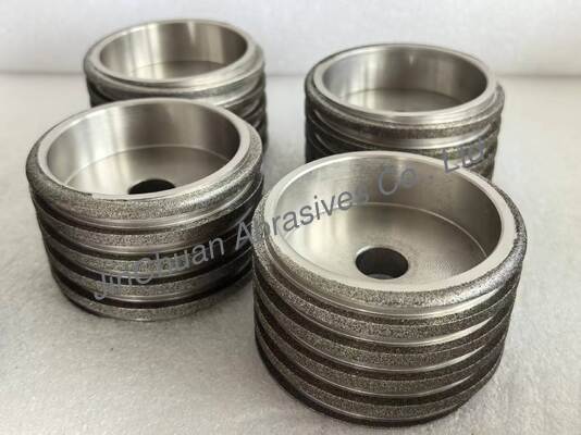 耐摩耗性ヘリカル形状 80x54x16mm 電気めっきCBN砥石 ハサミ研磨用