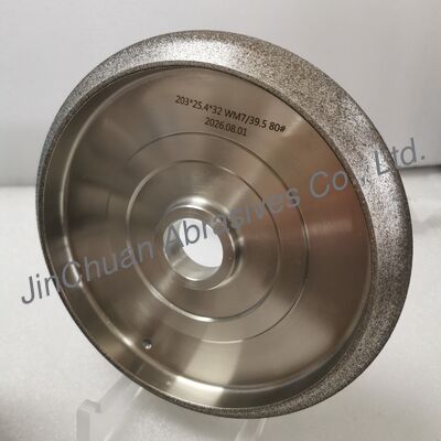オーダーメイド 電気塗装 CBNホイール 203mm OD と WM 7/39.5 プロフィール 木材バンド サー 磨き