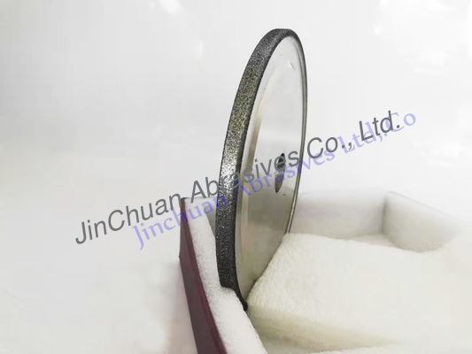 ターボ歯の粉砕によってカスタマイズされる鋼鉄ボディ形のための127mm電気めっきされたCBNのダイヤモンド車輪