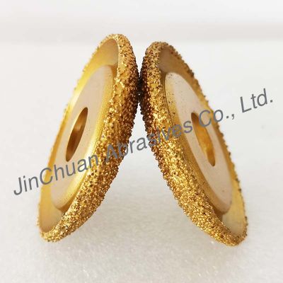 ろう付けされたD60mm CBNのダイヤモンド車輪/3つの粒度の選択50/60.100/120.200/230をひく鋳鉄