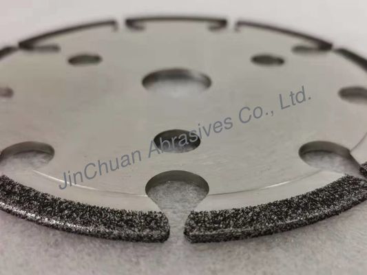 5つはスロットDinasaw ABN/CBNのサイクロンの粉砕車輪が付いているCBNの粉砕車輪を電気めっきした