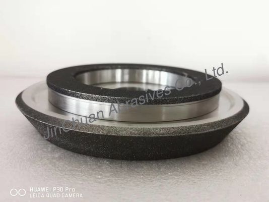 つながれる鋼鉄ボディが付いている灰色の電気めっきされたCBNの粉砕車輪