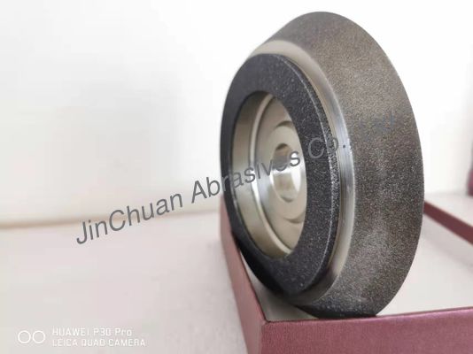 つながれる鋼鉄ボディが付いている灰色の電気めっきされたCBNの粉砕車輪