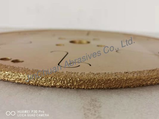 金Color 300mm Sintered Diamond Wheels With Noise Reduction Hole