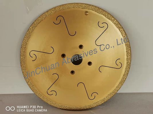 金Color 300mm Sintered Diamond Wheels With Noise Reduction Hole