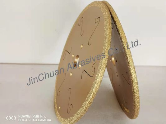 金Color 300mm Sintered Diamond Wheels With Noise Reduction Hole