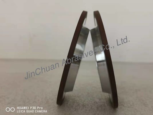 100mm 3A1円の鋸歯のために結ばれる平らなアークのダイヤモンドの粉砕車輪の樹脂