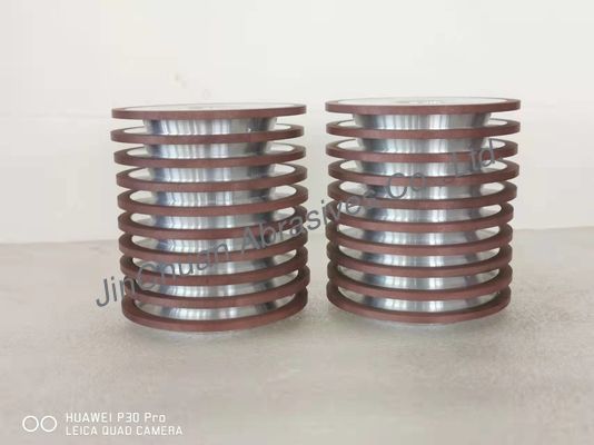 100mm 3A1円の鋸歯のために結ばれる平らなアークのダイヤモンドの粉砕車輪の樹脂